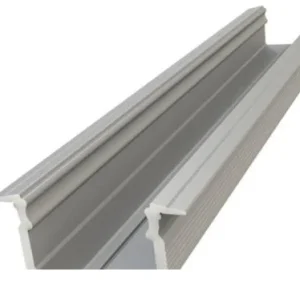 GLALU süllyeszthető eloxált alumínium LED profil 9x16mm 3000mm ezüst