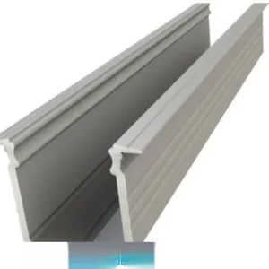 GLALU süllyeszthető eloxált alumínium LED profil 15x16mm 1000mm ezüst