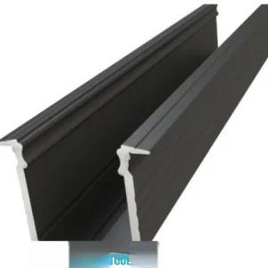 GLALU süllyeszthető alumínium LED profil 15x16mm 2020mm fekete
