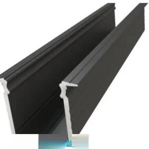GLALU süllyeszthető alumínium LED profil 15x16mm 1000mm fekete