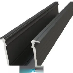 GLALU süllyeszthető alumínium LED profil 15x16mm 3000mm fekete