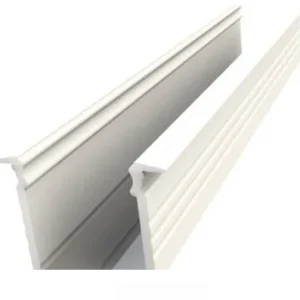 GLALU süllyeszthető alumínium LED profil 15x16mm 3000mm fehér