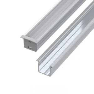 GLALU süllyeszthető alumínium LED profil 15x16mm 4150mm natúr