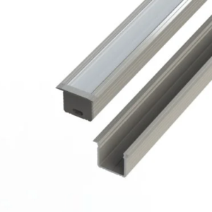 GLALU süllyeszthető eloxált alumínium LED profil 15x16mm 4150mm ezüst