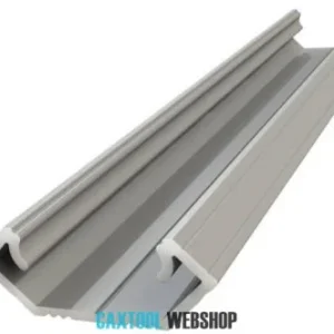 GLALU eloxált alumínium LED sarokprofil 8,5x12mm 4150mm ezüst