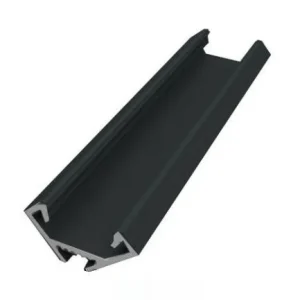 GLALU alumínium LED sarokprofil 12x12mm 1000mm fekete