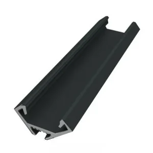 GLALU alumínium LED sarokprofil 12x12mm 2020mm fekete