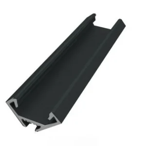 GLALU alumínium LED sarokprofil 12x12mm 3000mm fekete