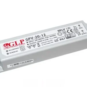 GLP műanyag LED tápegység GPV-20-12 20W 12V 2A