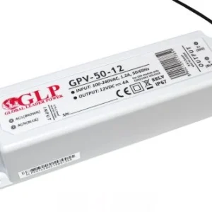 GLP műanyag LED tápegység GPV-50-12 50W 12V 4A