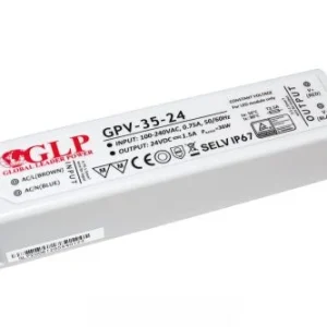 GLP műanyag LED tápegység GPV-35-24 35W 24V 1.5A