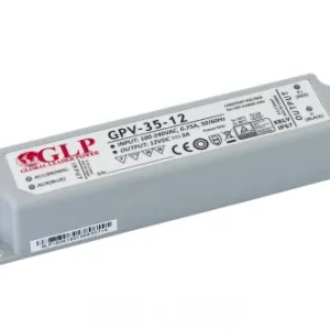 GLP műanyag LED tápegység GPV-35-15 35W 15V 2.4A