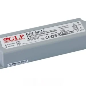 GLP műanyag LED tápegység GPV-60-5 60W 5V 8A