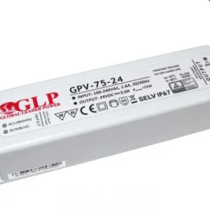 GLP műanyag LED tápegység GPV-75-24 75W 24V 3A