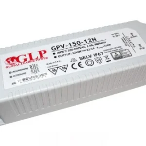 GLP műanyag LED tápegység GPV-150-12N 150W 12V 12.5A