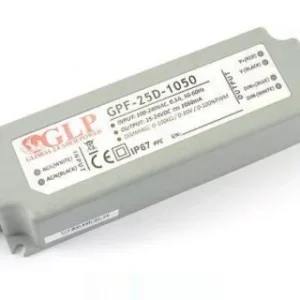 GLP kapcsolóüzemű tápegység GPF-25D-1050 25W 15-24V 1050mA
