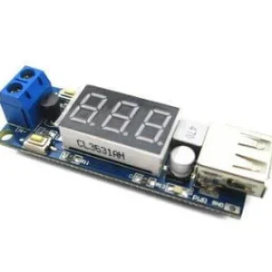 DC 4.5-40V - 5V 2A USB DC-DC Step-down Buck konverter kijelzővel