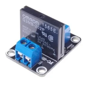 A03B 1 csatornás 5v szilárdtest relé modul SSR 250V 2A biztosítékkal