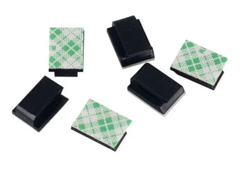 Öntapadós kábelrögzítő fekete NC-912