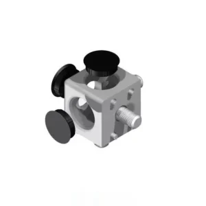 B10 kockaösszekötő 40x40 mm, 3D, 10-es horonyhoz, szettben