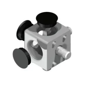 B8 kockaösszekötő 30x30 mm, 3D, 8-as horonyhoz, szettben