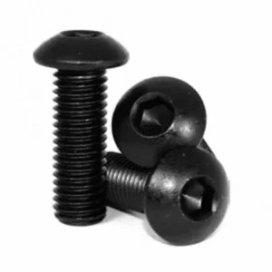Félgömbfejű belső kulcsnyílású csavar DIN 7380 10.9 DSB fekete M5x14