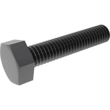 Hatlapfejű csavar DIN 933 8.8 DSB fekete M6x20